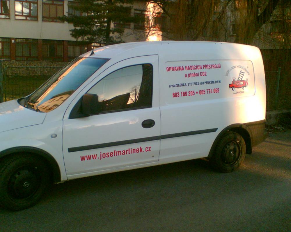 polep na autě